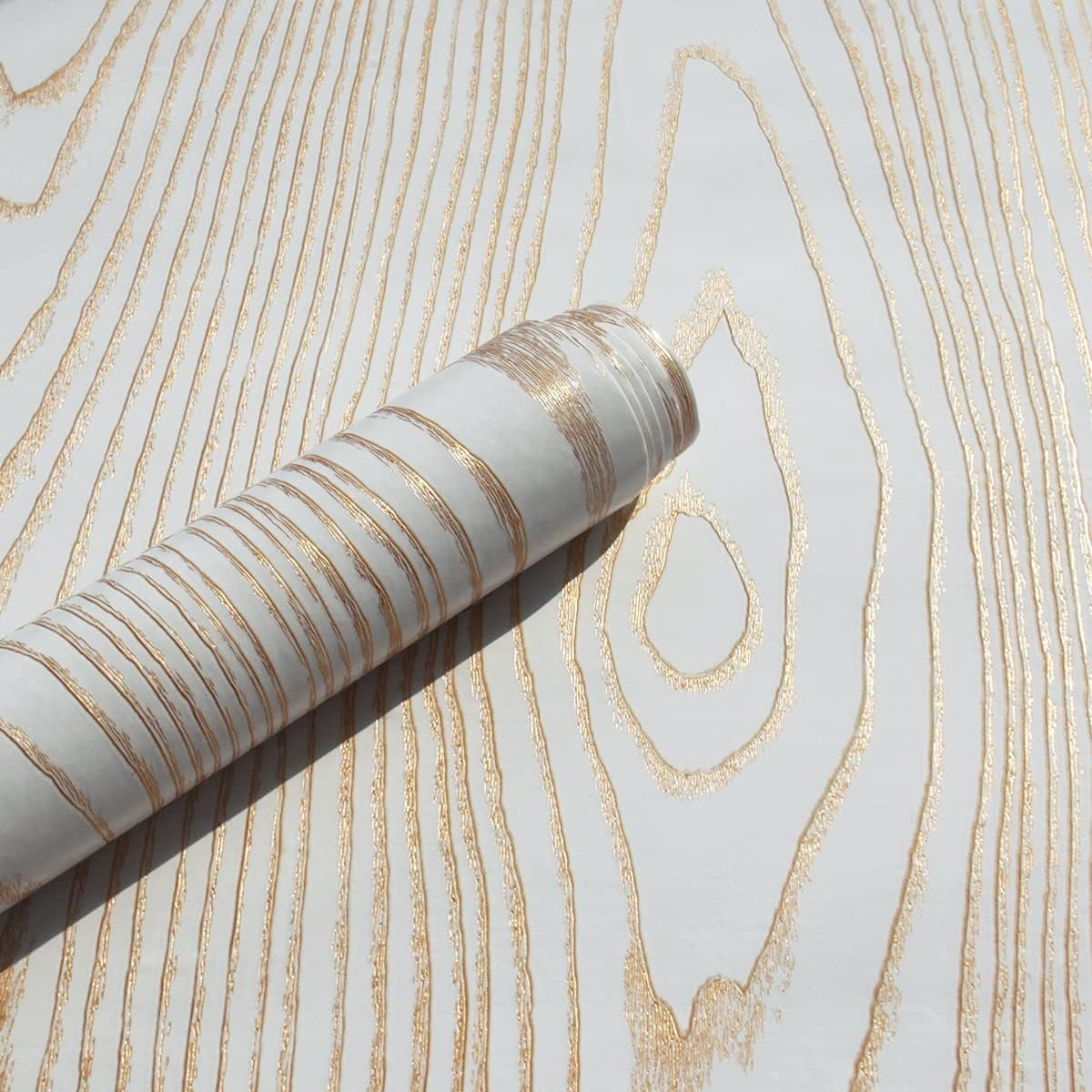 ORON DECO Self-Adhesive Waterproof Vinyl Wallpaper Rolls Wood Sticker Kitchen Cabinets Bedroom Furniture Renovation Wallpaper