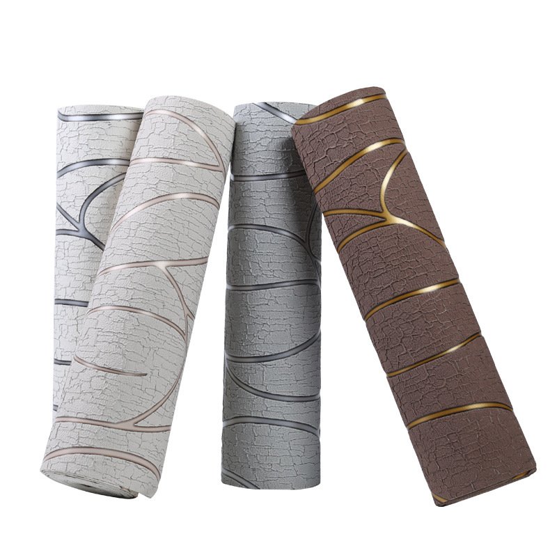 Luxury 3d embossed textured removable non-woven wallpaper rolls home decoration for bedroom