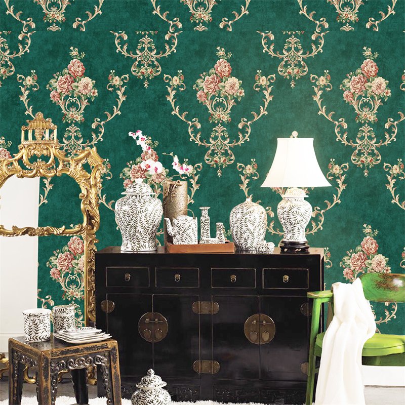Strong Wallpaper Sticker Hotel Room Wallpaper Mint Green Textured Wallpaper Custom Print