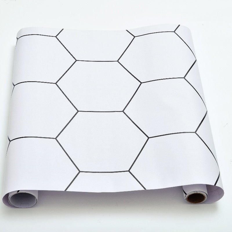 Geometric Hexagon 3D Wall Mural Waterproof Apartment Use Plastic Product Easy-to-Apply Durable Wall Decor Wallpaper