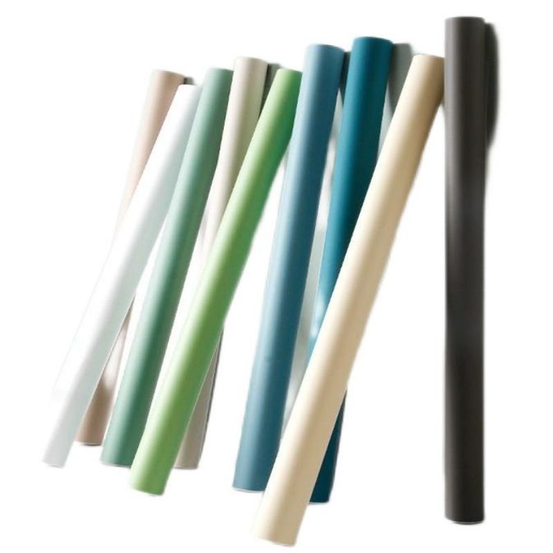 Modern Skin Feeling Solid Color Contact Paper PVC Waterproof Wallpaper for Furniture Renovation Wall Sticker