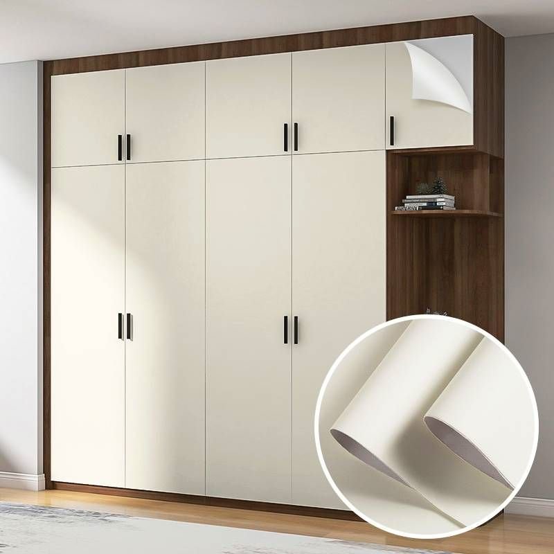 Modern Skin Feeling Solid Color Contact Paper PVC Waterproof Wallpaper for Furniture Renovation Wall Sticker