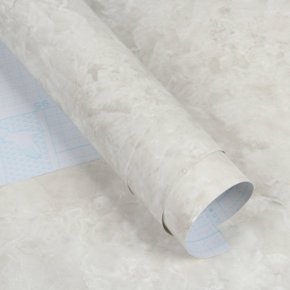 Modern Marble Film Decorative Wallpaper Rolls Self-Adhesive Waterproof Oil-Free Kitchen Stickers for Apartment & House Decor