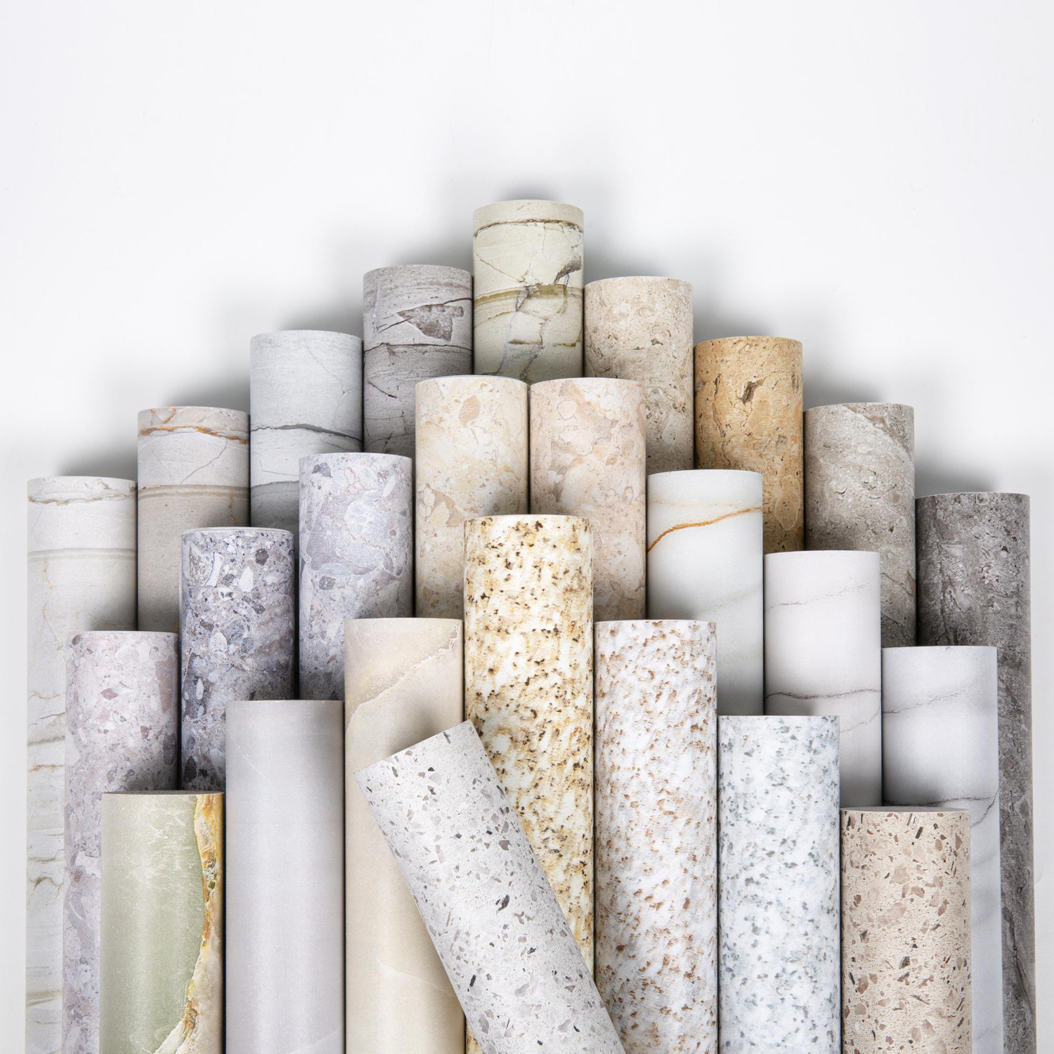 Modern Marble Film Decorative Wallpaper Rolls Self-Adhesive Waterproof Oil-Free Kitchen Stickers for Apartment & House Decor