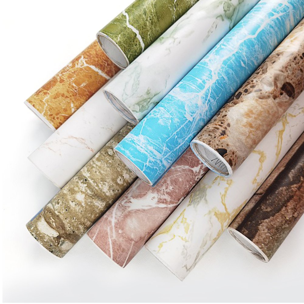 Cheap vintage 45x10 meters self-adhesive 3d marble wallpaper rolls