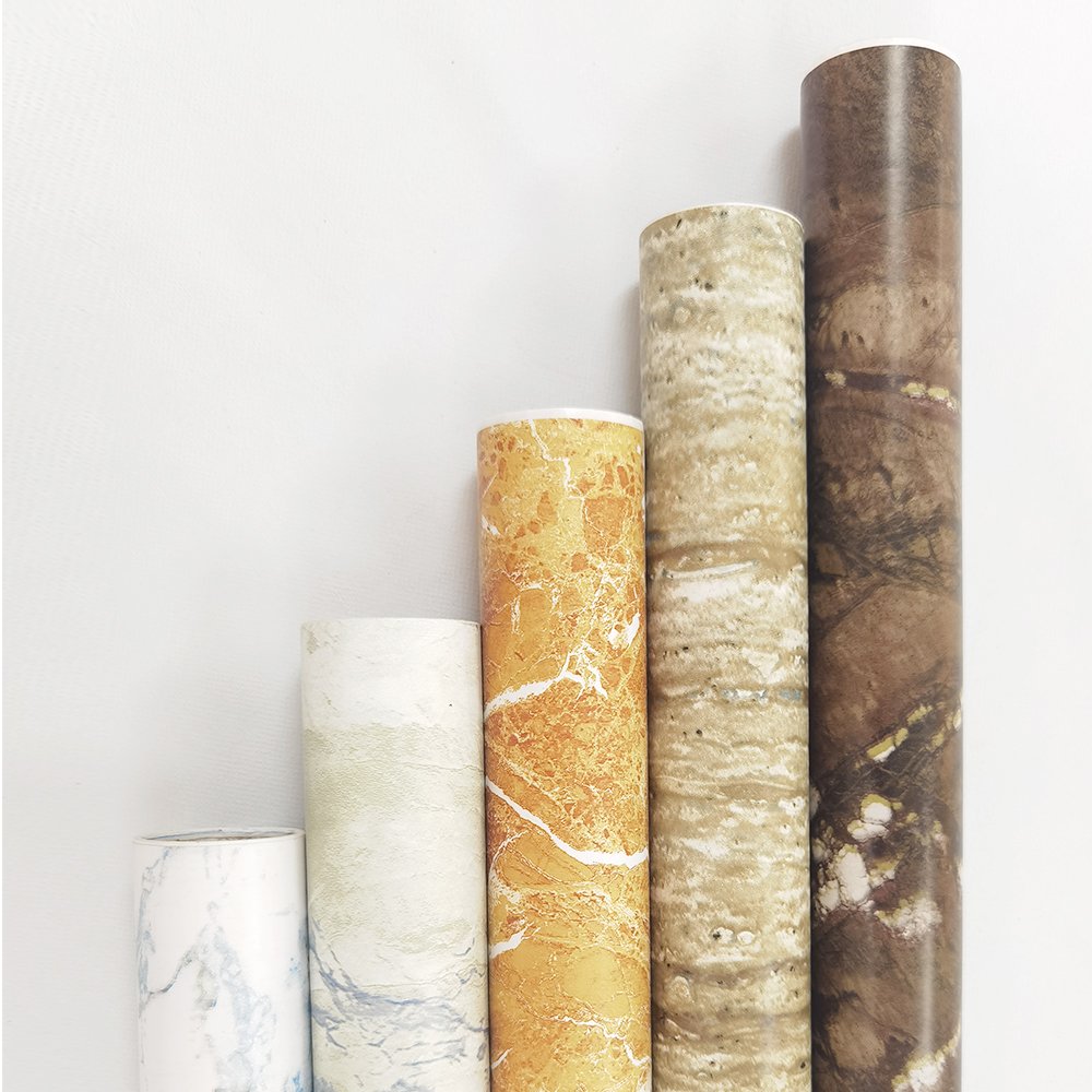 Cheap vintage 45x10 meters self-adhesive 3d marble wallpaper rolls