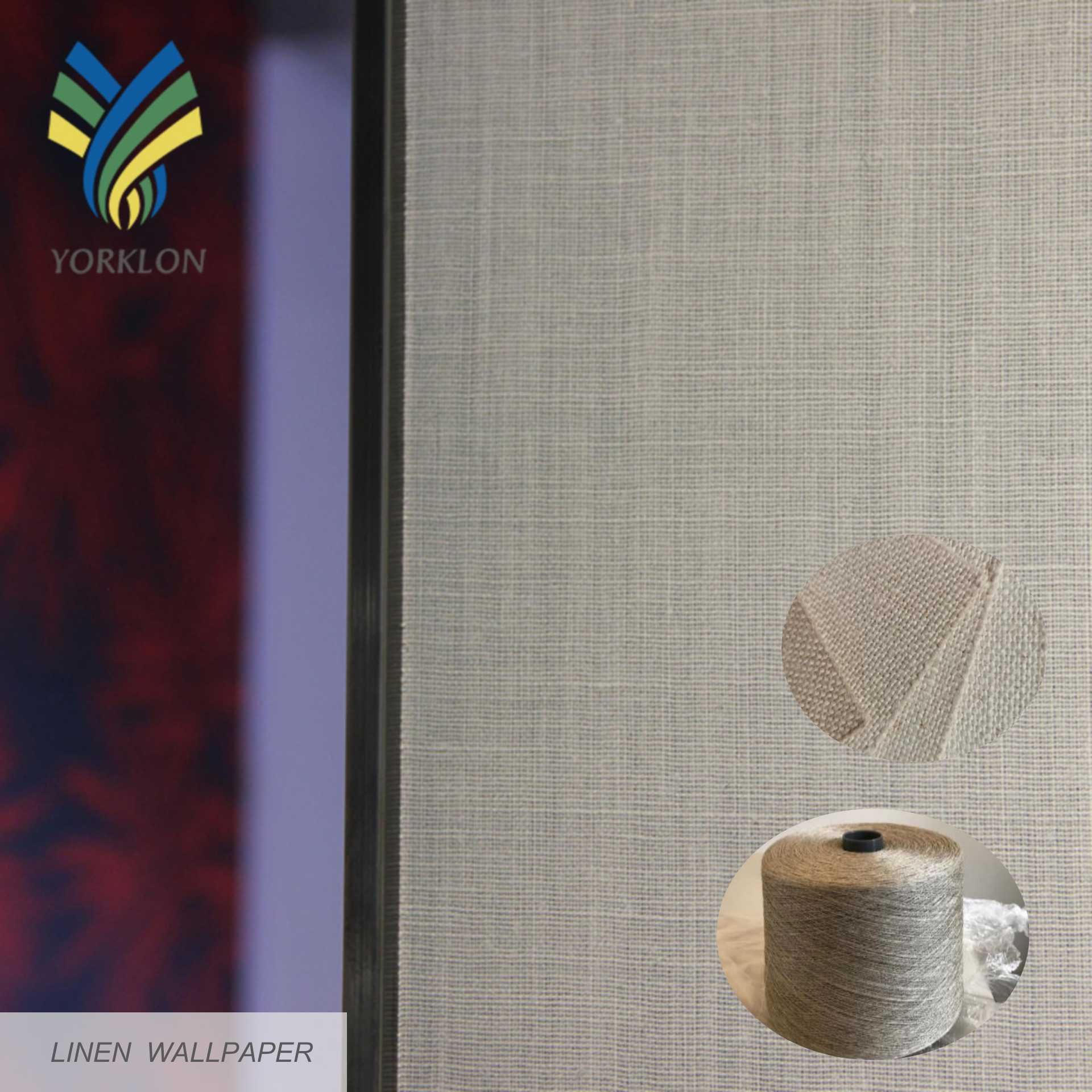Modern Luxury Soundproof Sisal Silk Cotton Cork Fabric Linen Grass Cloth Wall Paper Weave Natural Textured Wallpaper Rolls