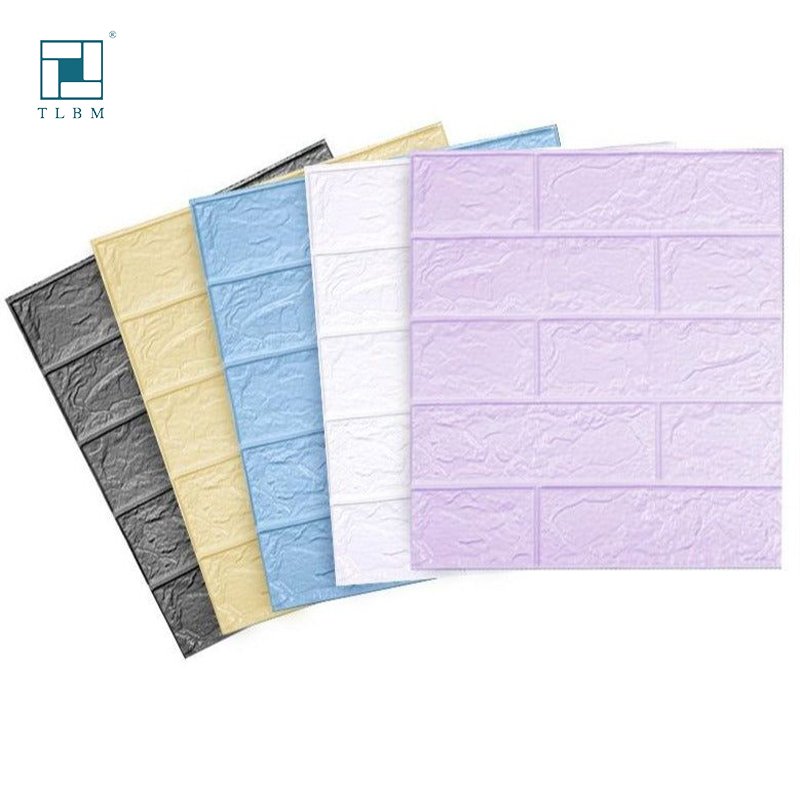 2023 new arrival self adhesive roll package home decorative 3d foam wallpapers 3d wall panel 3d brick wallpaper