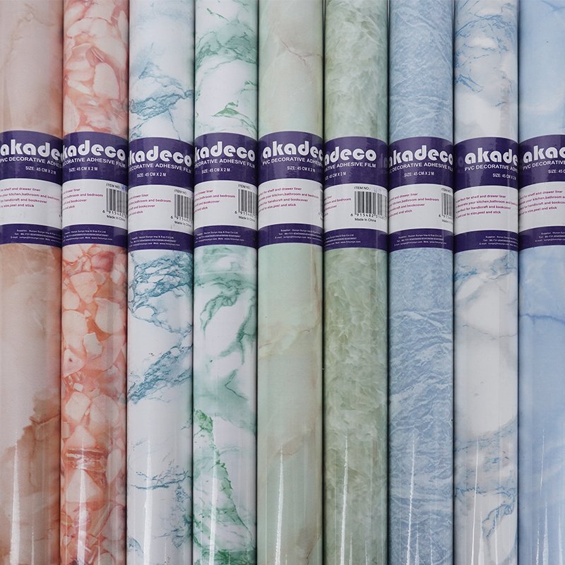 Kitchen Decor Countertops Waterproof Self Adhesive Furniture Covers Marble Contact Paper Roll Peel And Stick Wallpaper 3D