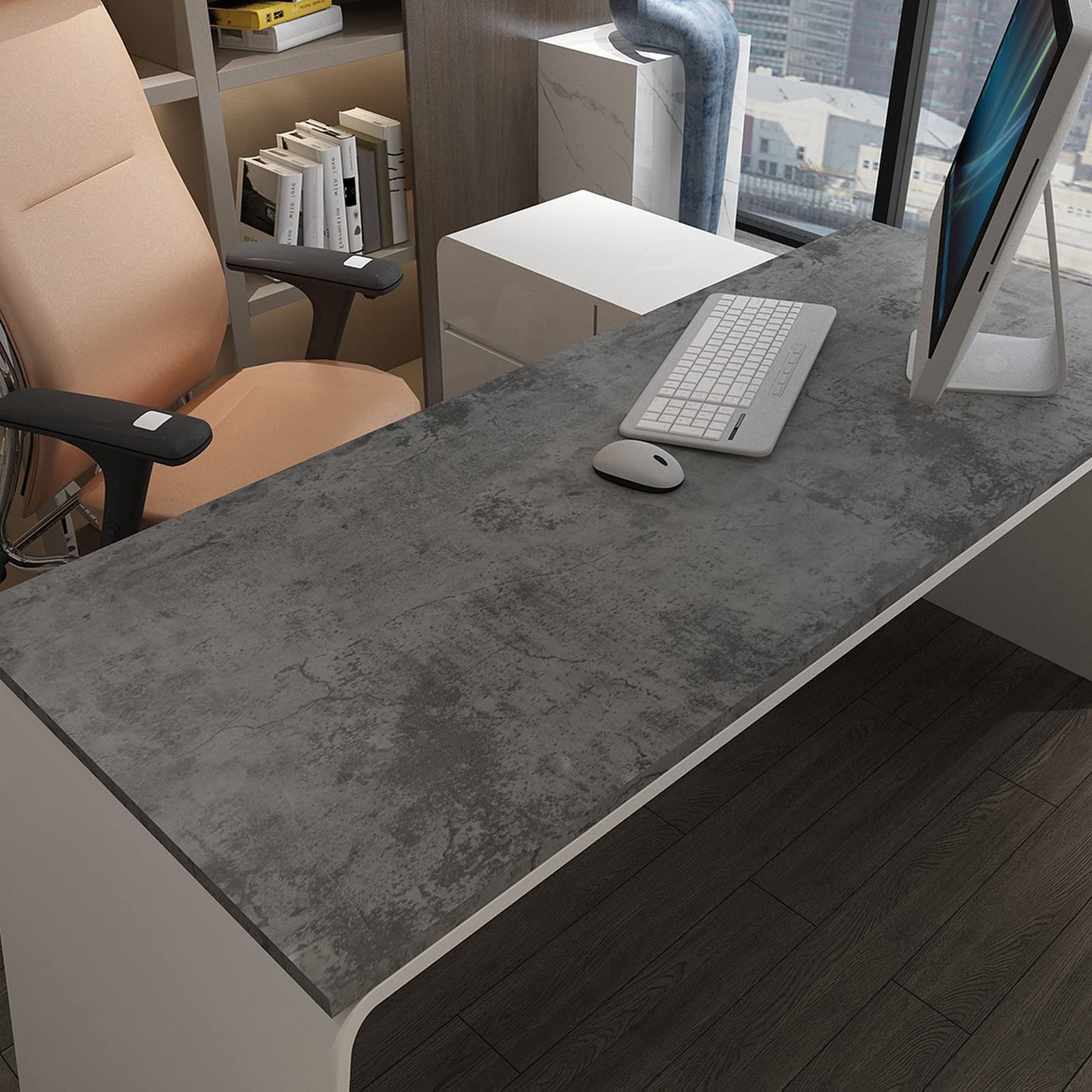 Cheap Industrial Style Matte Wallpaper Beige Grey Cement Concrete Contact Paper Self Adhesive Removable Wall Paper