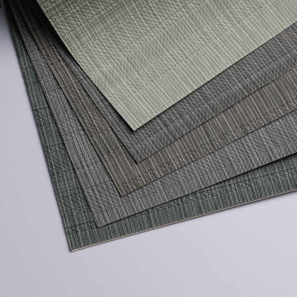 New Arrival Fireproof Woven Fabric PVC Wall Paper Modern Design with Geometric Pattern for Home Decor and Hotels Soundproof