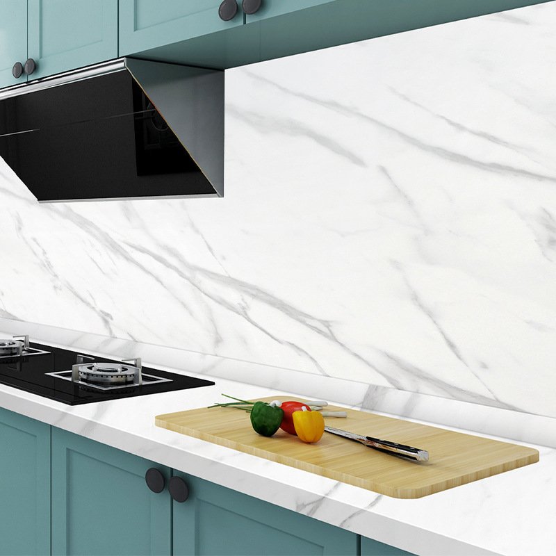 New Popularity self-adhesive wallpaper panel effect marble film protection marble sheet vinyl design for kitchen