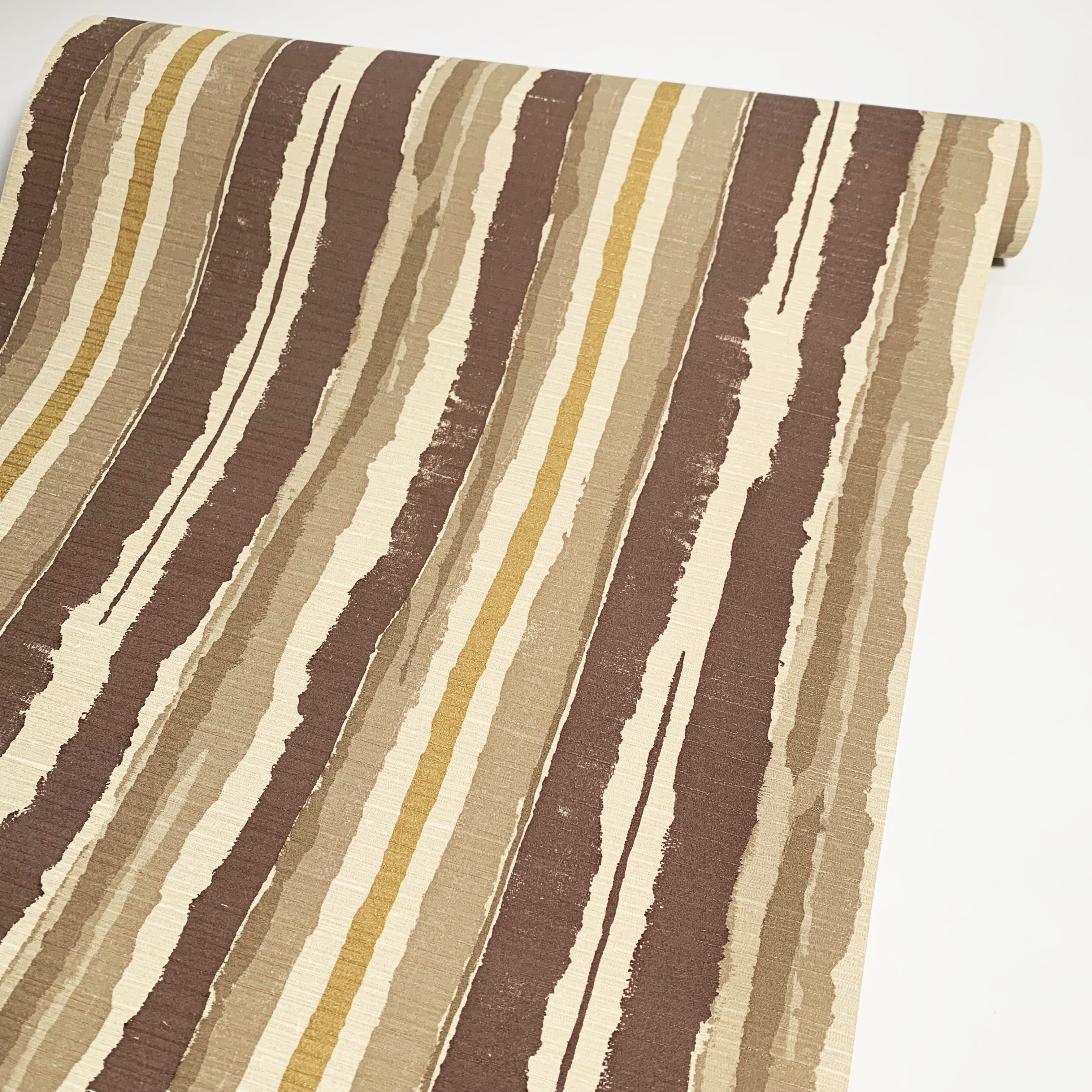 !!! SALE !!! Ink stripes modern brown wallpaper