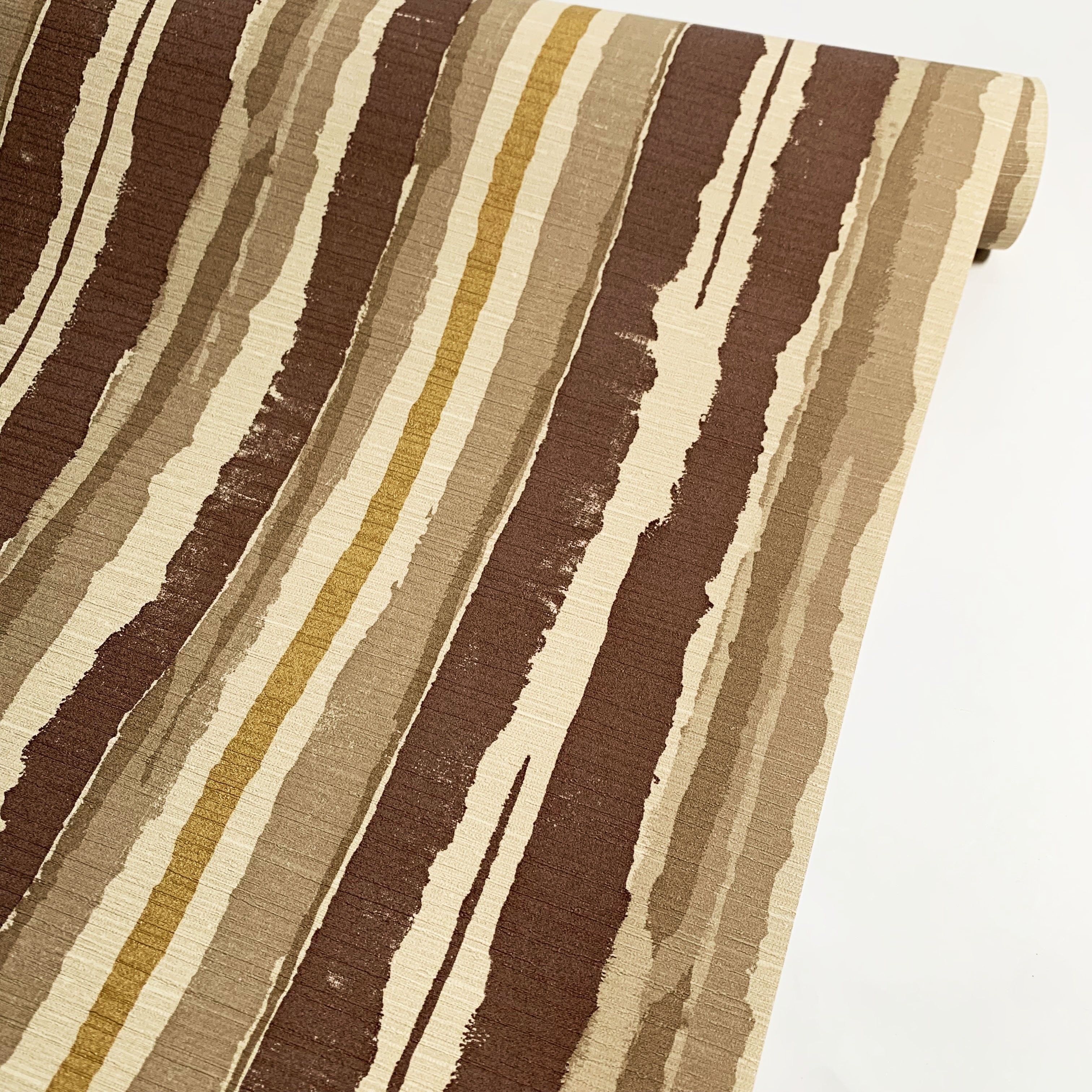 !!! SALE !!! Ink stripes modern brown wallpaper