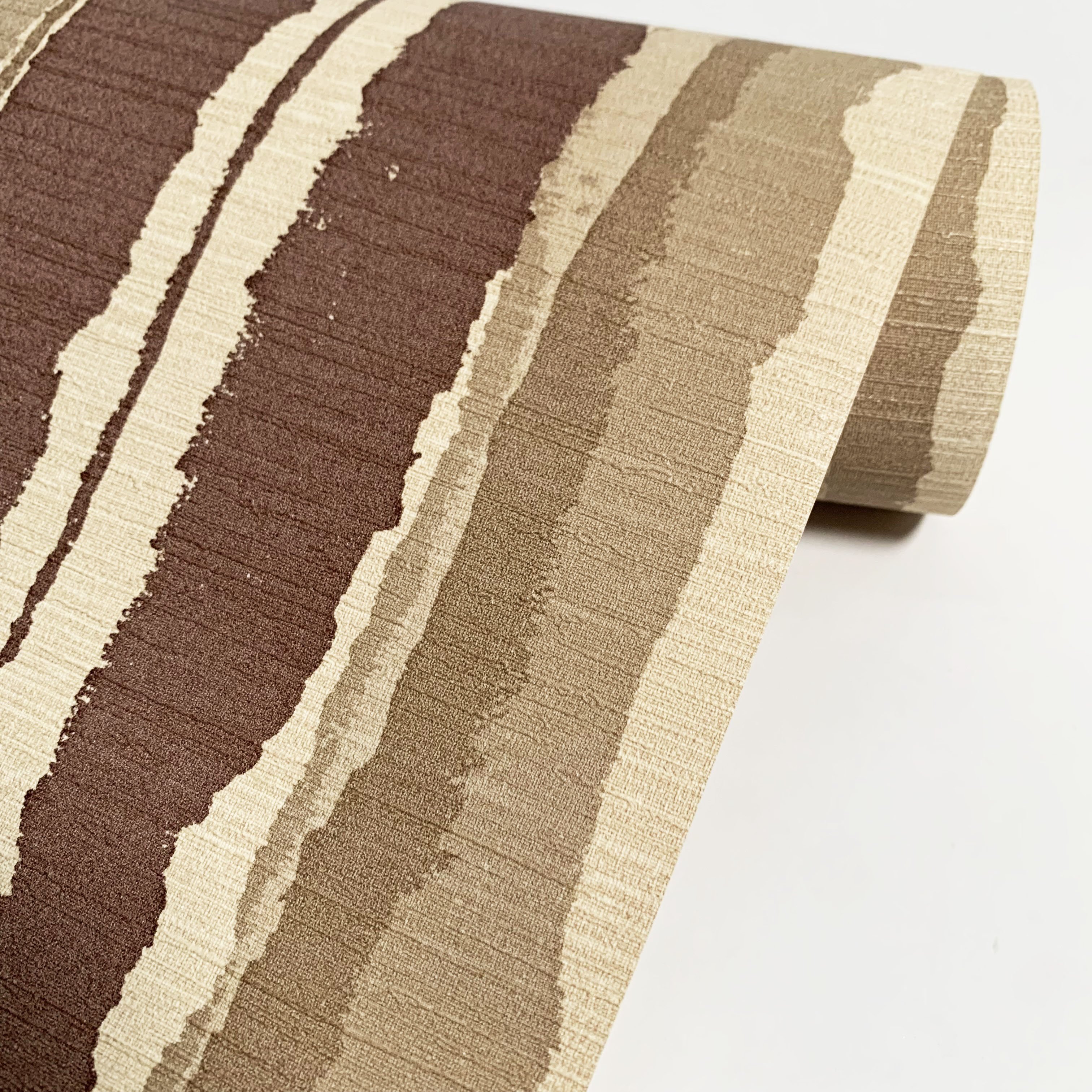 !!! SALE !!! Ink stripes modern brown wallpaper