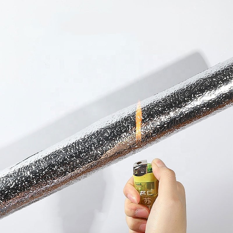 Hot Heat-Resistant Pvc Aluminum Kitchen Wall Stickers Oil Proof Cabinet Stickers Wallpaper Rolls