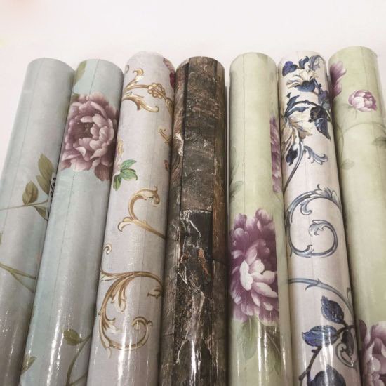 KEYRONE 210g Factory Wholesale Modern Wall Paper PVC Waterproof Peel Stick Wallpaper Home