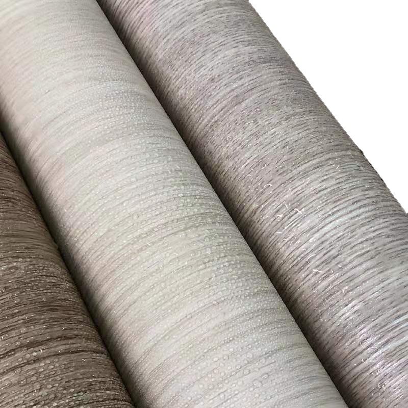 Halong Modern linen woven PVC wallpaper living room bedroom wall home decoration wholesale solid color wallpaper roll
