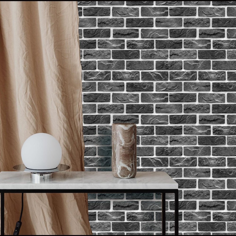Brick Stone Wallpaper Roll 3D Effect Blocks Vintage Home Decoration Bedroom Modern Wall paper