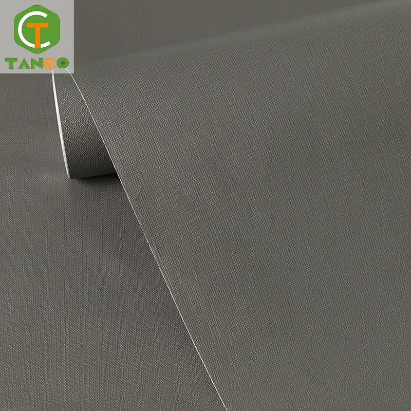 Solid color self-adhesive wallpaper black pvc contact paper for wall