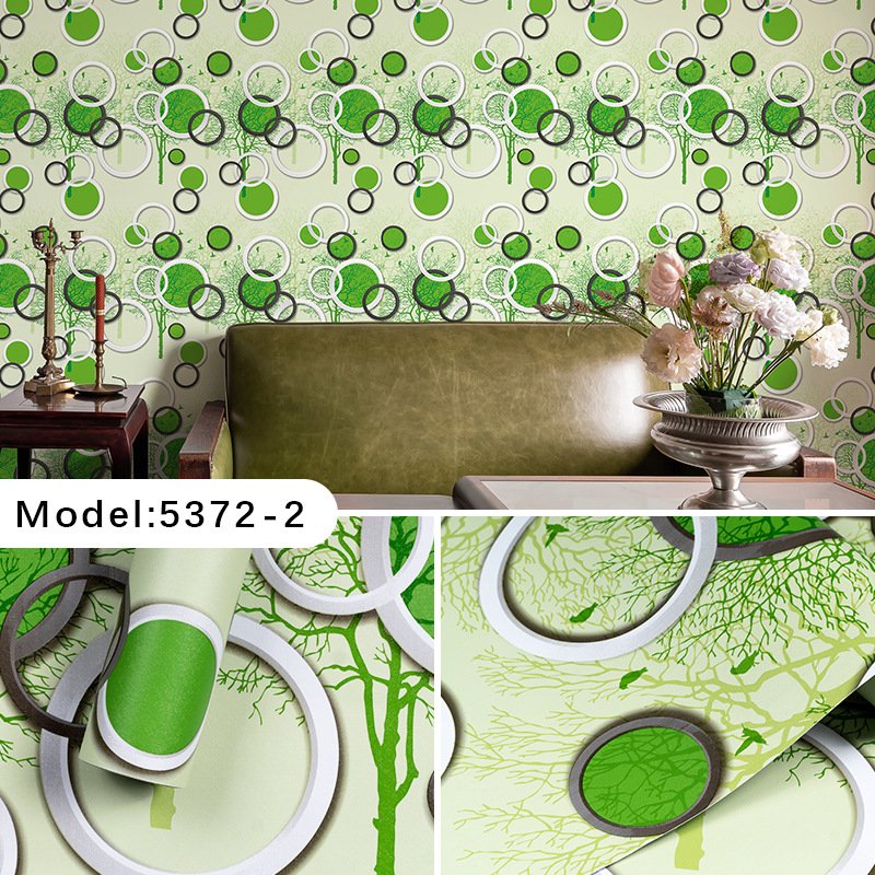 Simple Wall Plaid Tree Pattern Wallpaper Self-Adhesive Bedroom Ktv Decoration Wallpaper