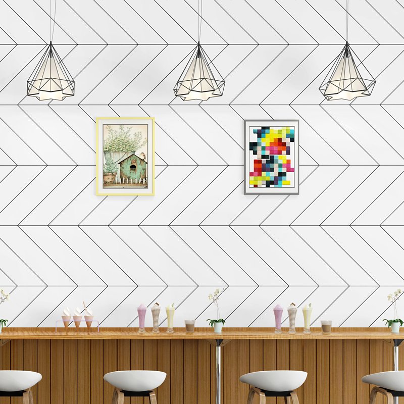 Modern Minimalist Nordic Style Ins Geometric Line Graphics Living Room Bedroom Pvc Wallpaper