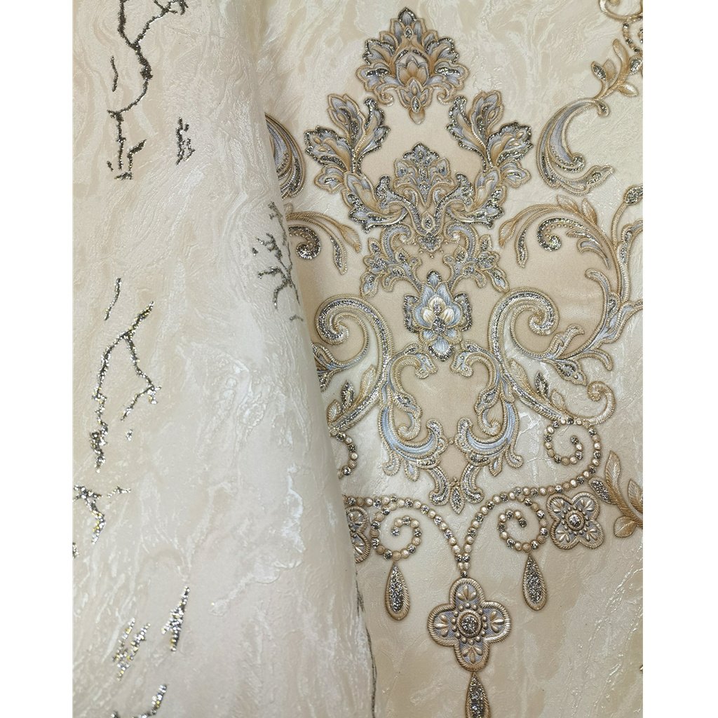 Luxury Glitter Wallpaper Rolls Metal Wall Decoration Gold Wallpaper Metallic Wallcoverings Wallpaper 3d For home decor