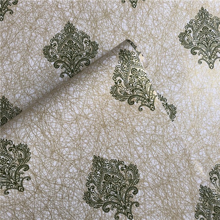 Guangzhou self-adhesive pvc wallpaper designs for TV background Wallpaper sticker roll