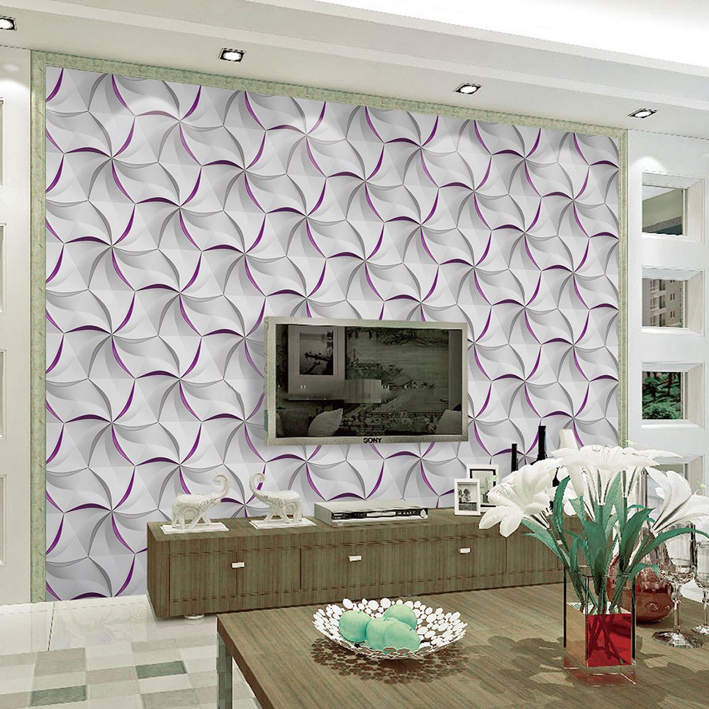 Suede Wallpaper Rolls Modern Geometric Patter 3d Wallpaper Bedroom Living Room Wholesale Wall Paper Rolls