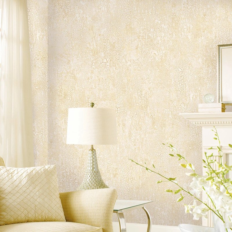 Simple Abstract PVC Vinyl Living Room Silk Plain Solid Color Non Self Adhesive Wallpaper Wall Paper Roll