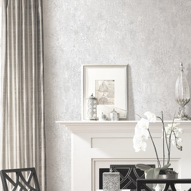 Simple Abstract PVC Vinyl Living Room Silk Plain Solid Color Non Self Adhesive Wallpaper Wall Paper Roll