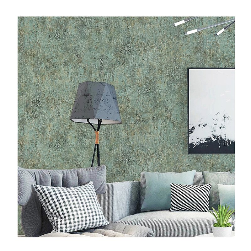 Simple Abstract PVC Vinyl Living Room Silk Plain Solid Color Non Self Adhesive Wallpaper Wall Paper Roll