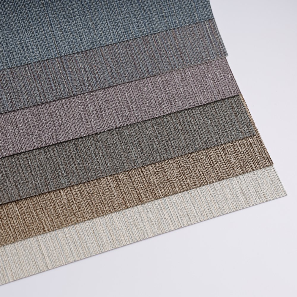 Hot sale Factory Price High Quality Monochromatic Competitive Project PVC Wall papers Fabric Backed for Mall Baby room