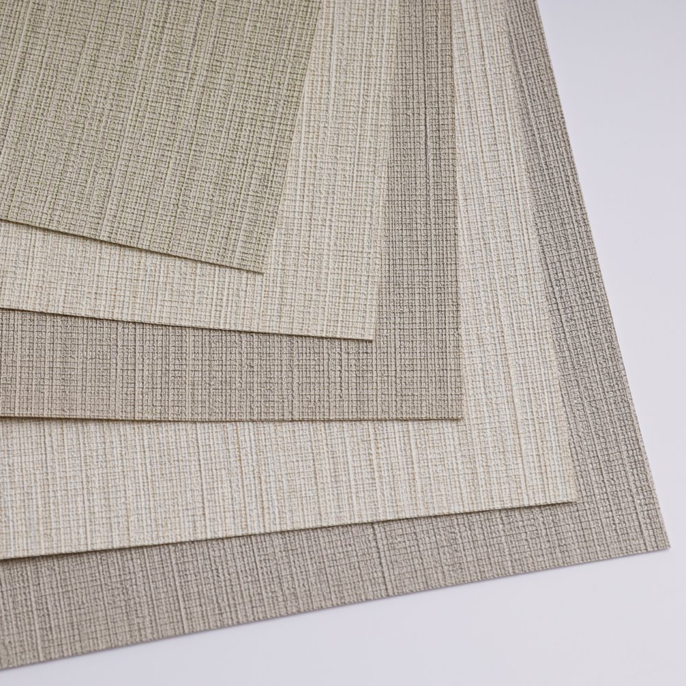 Hot sale Factory Price High Quality Monochromatic Competitive Project PVC Wall papers Fabric Backed for Mall Baby room