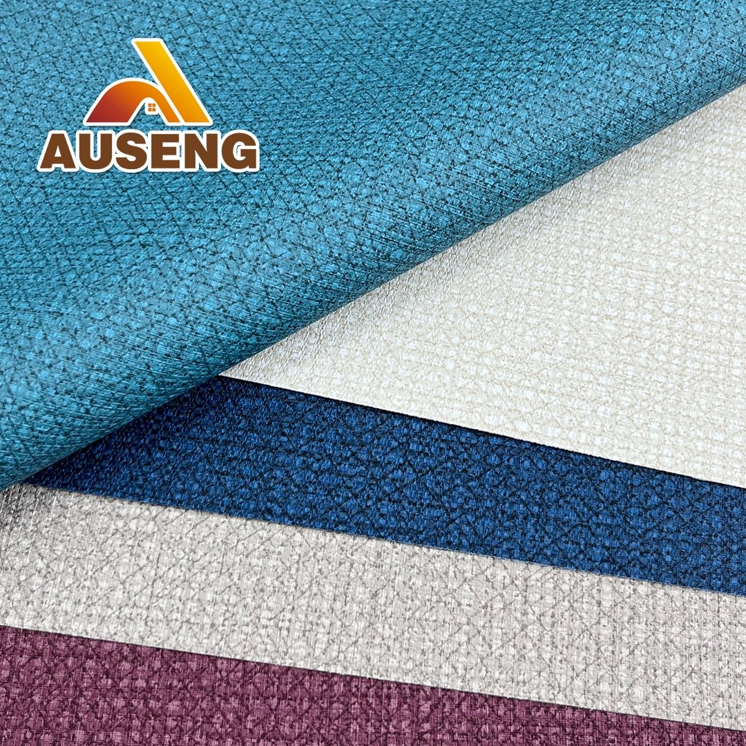 Modern 3D Vinyl Wallpaper Roll 20 oz PVC Wallcovering Woven Cotton Fabric Backing Bedroom Living Room Free Commercial Project
