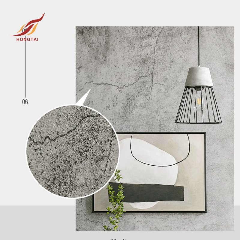 white urban concrete self adhesive wallpaper coffee shop decorative cement 3d wall paper