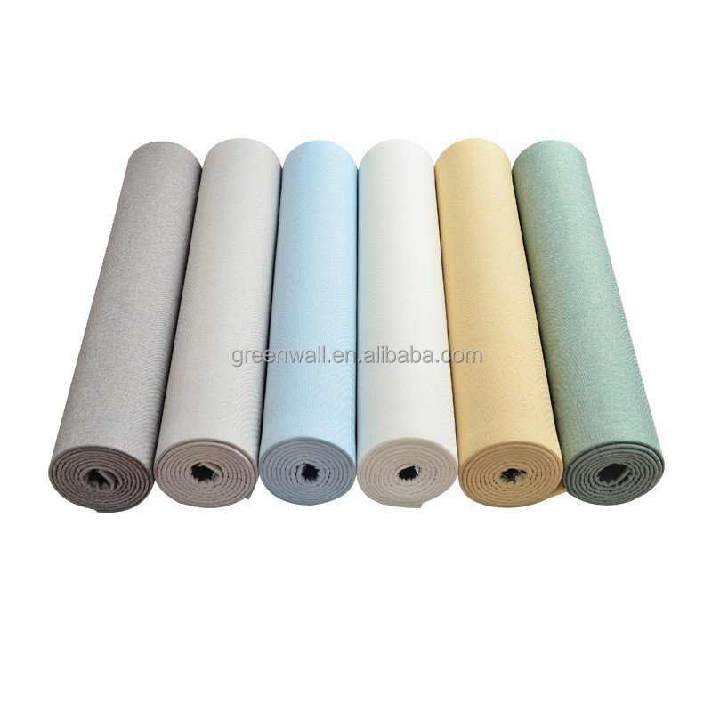 280cmx65cm Classical Linen Texture PVC Self-Adhesive Wallpaper Rolls Interior Decorative Wall Panels Peel Stick Wallpapers
