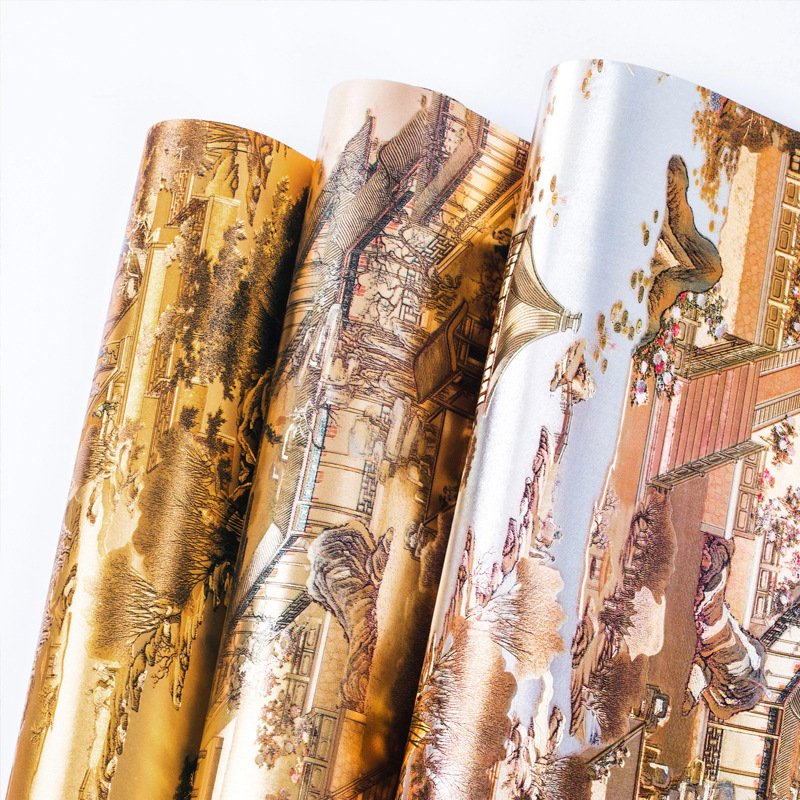 chinese wallpaper rolls gold foil retro wall panels sticker pvc other interior decoration modern luxury natural buy 53cm*9.5m
