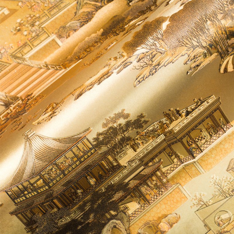 chinese wallpaper rolls gold foil retro wall panels sticker pvc other interior decoration modern luxury natural buy 53cm*9.5m