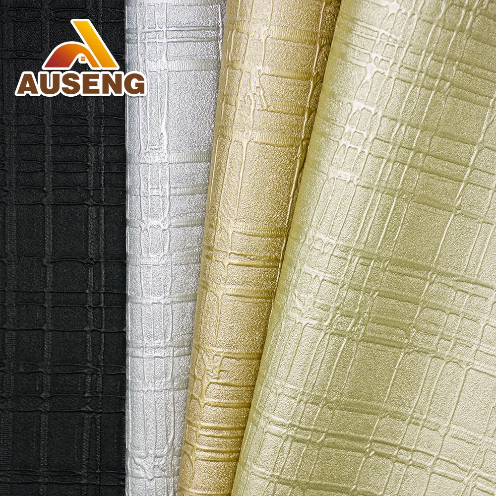 Modern Office Walls papers Decor Vinyl Textured Wallpaper Thermal Insulating ASTM E84 Class A Certification Wallcovering