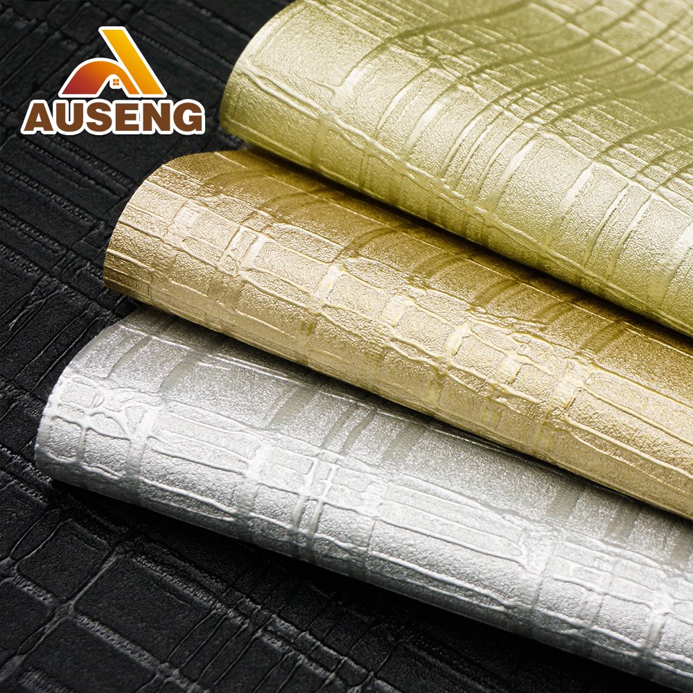 Modern Office Walls papers Decor Vinyl Textured Wallpaper Thermal Insulating ASTM E84 Class A Certification Wallcovering