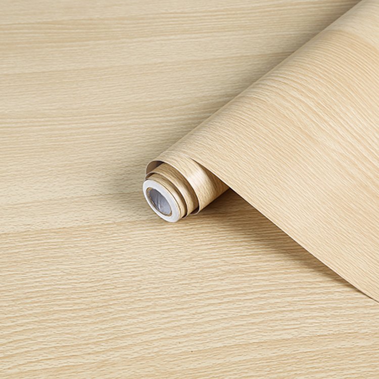 PVC Self Adhesive Natural Wooden Style Decorative Wallpaper
