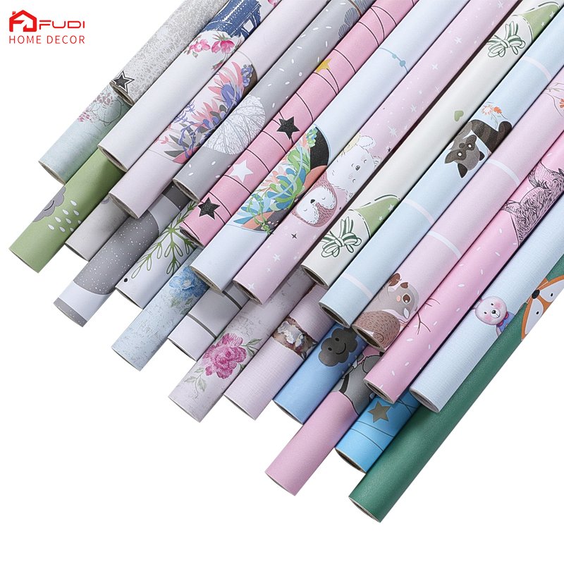 FuDi 5118 Girls Pink Heart Modern Wallpaper For Bedroom