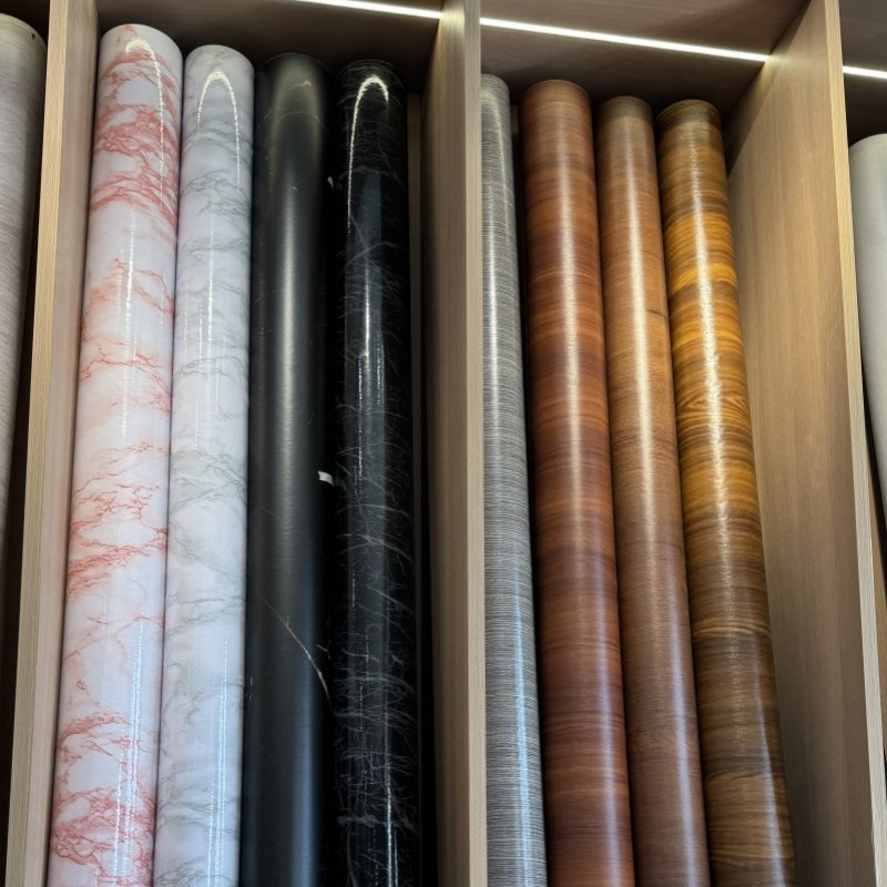 High-quality Wallpaper PVC Self-adhesive Furniture Films 3D Texture Wood Grain Wallpaper Rolls for Interior Hotel Projects