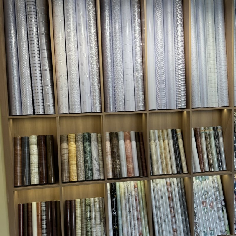 High-quality Wallpaper PVC Self-adhesive Furniture Films 3D Texture Wood Grain Wallpaper Rolls for Interior Hotel Projects
