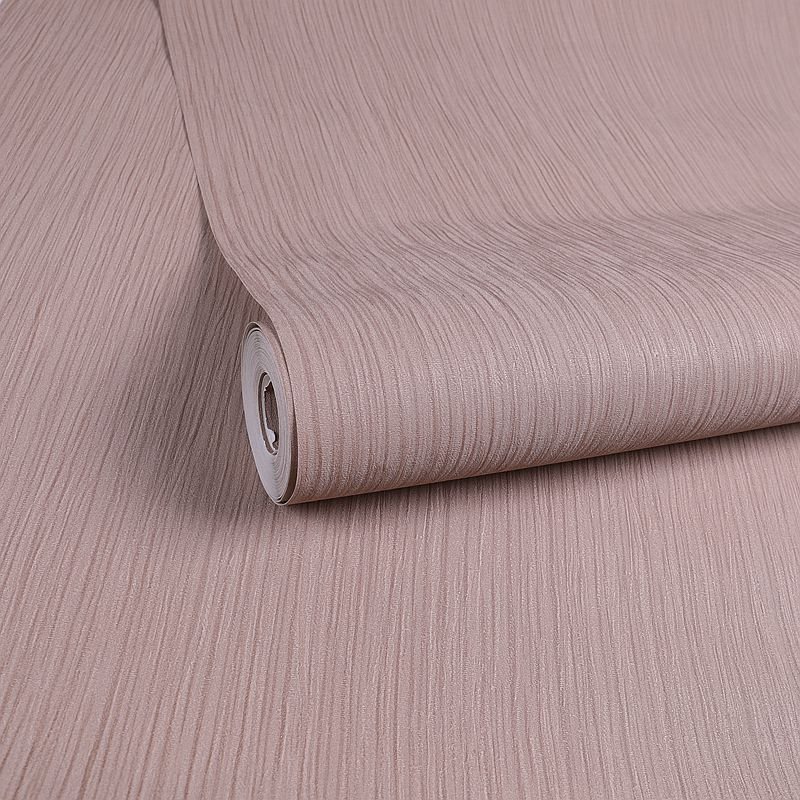 Deep coffee color, simple 3D solid color fine stripe wallpaper bedroom living room hotel background wall waterproof wallpaper