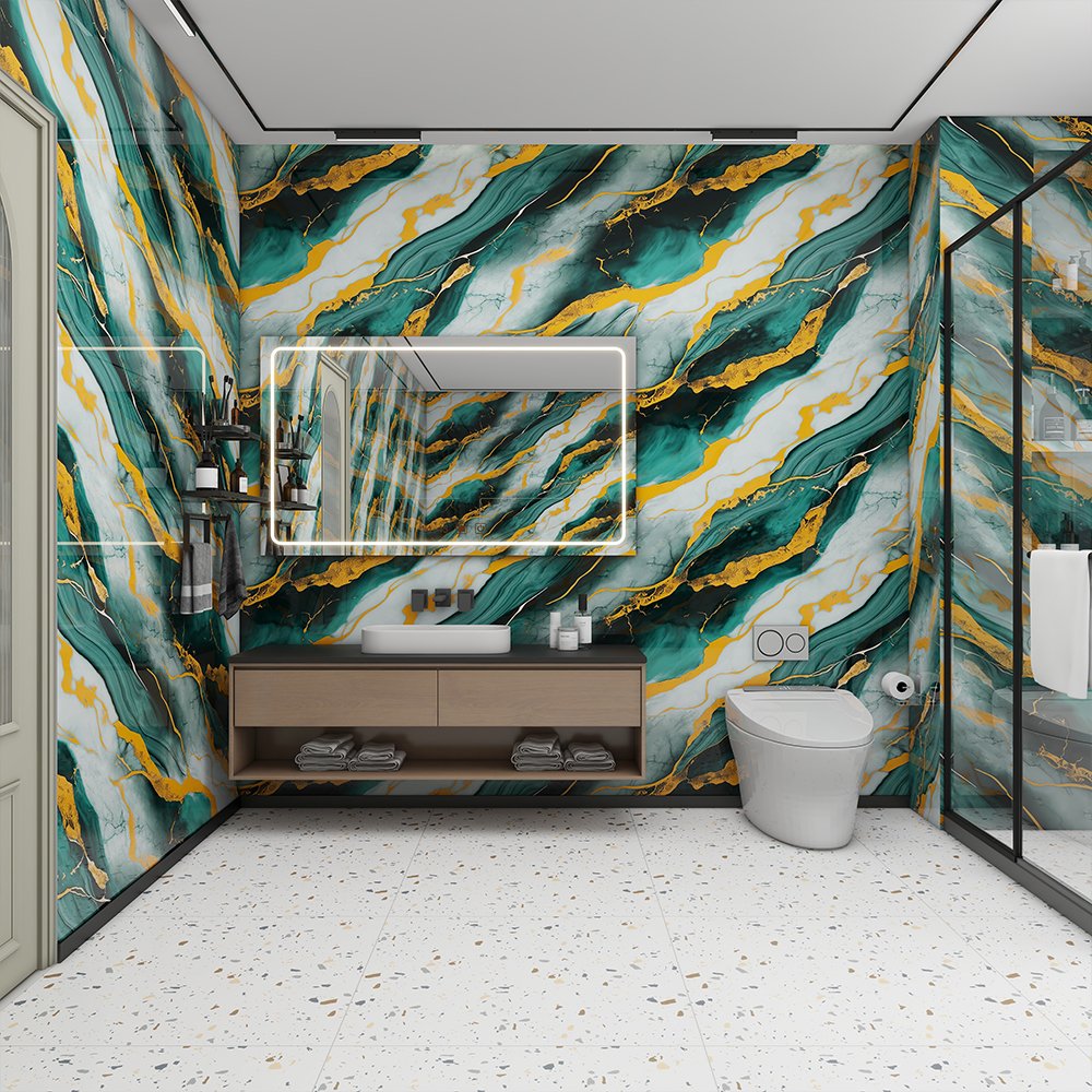 3D Self-Adhesive Waterproof Wall Paper Unique Modern Design for Home Living Room Bedroom Enhances Interior Decor Home Decoration