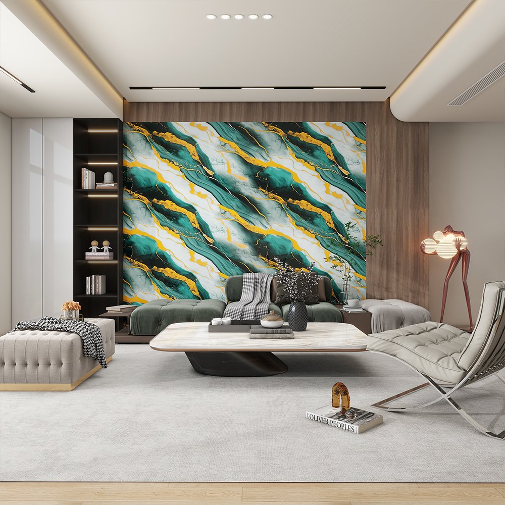 3D Self-Adhesive Waterproof Wall Paper Unique Modern Design for Home Living Room Bedroom Enhances Interior Decor Home Decoration