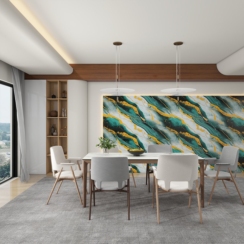 3D Self-Adhesive Waterproof Wall Paper Unique Modern Design for Home Living Room Bedroom Enhances Interior Decor Home Decoration