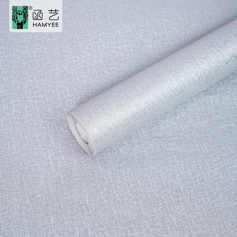 0.61*25m self-adhesive waterproof silk wall paper 3d wallpapers pink color for rooms